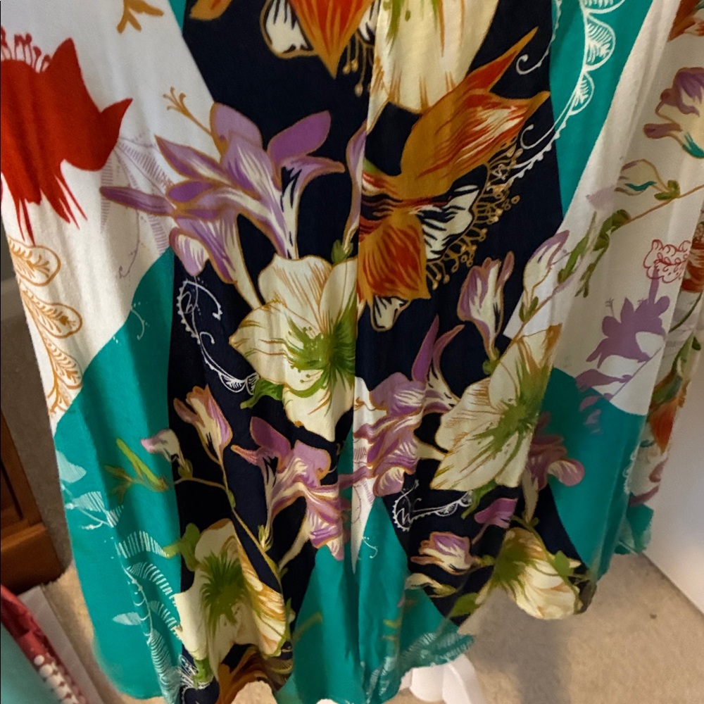 Anthropologie Ric Rac Floral Midi Dress - Picture 7 of 9